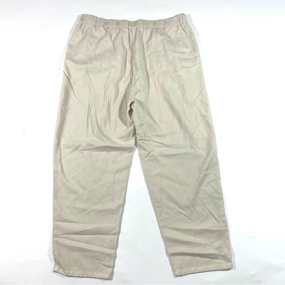 New Eileen Fisher Soft Twill Pleated Tapered Pant - Picture 3 of 10